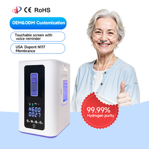 Máquina Portátil de Inhalación de Hidrógeno/Oxihidrógeno de 900 ml/min con Pureza <span class=keywords><strong>del</strong></span> 99,99% Tecnología SPE/PEM para Uso Doméstico - Product Image 1