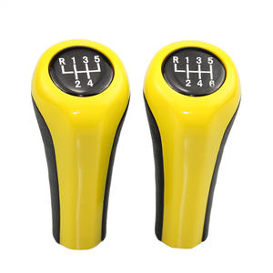 Pommeau de levier de vitesse jaune Bmw 5 6 vitesses, levier de vitesse ergonomique en plastique, accessoire de voiture - Product Image 4