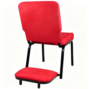 Sillas Económicas para Iglesias, Teatros, Auditorios, Conferencias, Eventos, Apilables y Enlazables, para Rezar, con Almohadillas para Arrodillarse - Product Image 4