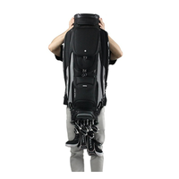 Sac de Golf pour Chariot Imperméable en Nylon, Organisateur Supérieur à 14 Compartiments, Multi-Poches avec Poche Isotherme et Capuche de Pluie pour Hommes