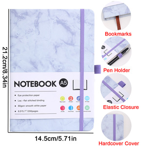 A5 dây đeo kinh doanh cuộc họp kỷ lục notepad cao tìm kiếm lõi đá cẩm thạch cuốn sách tùy biến - Product Image 3