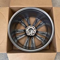 Nouvelles jantes de voiture en alliage d'aluminium forgées sur mesure à cinq branches de 20 pouces, finition usinée gris fusil, pour voitures Audi