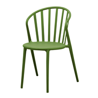 Chaise de salle à manger en plastique rouge, design moderne DHF, empilable, pour l'extérieur, la maison, le bureau et l'école