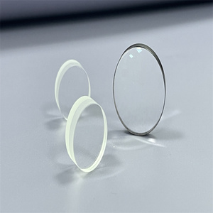 CaF2อินฟราเรดออปติคอลขอบสีดำ znse zns Ge MgF2และ Si แก้ว meniscus เลนส์นูนสำหรับระบบ IR - Product Image 1