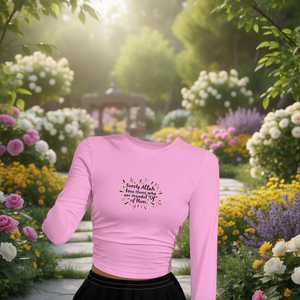 เสื้อเชิ้ตแขนยาวผู้หญิงอัลลาห์ มายด์เฟล รามาดานคอกลมแขนยาวพิมพ์ลายแฟชั่น Y2K ทรงปกติผ้าสแปนเด็กซ์โพลีเอสเตอร์ - Product Image 2