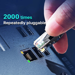 Cavo di Rete UTP RJ45 RG45 <span class=keywords><strong>Ethernet</strong></span> Pass-Through 8p8c Connettore Modulare Cat5e RJ45 con Alloggiamento PC Giapponese per 94V-0 - Product Image 6