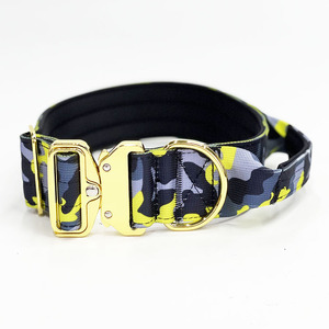 Collar de combate de camuflaje personalizado multicolor de calidad, venta al por mayor, Collar ajustable para entrenamiento táctico al aire libre para perros - Product Image 4