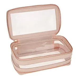 Clear Cosmetic Pvc Plastic Waterproof Transparent Makeup Travel Bag