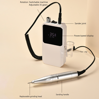 Kit de perceuse à ongles rechargeable professionnel Beshyne, moteur sans balais, batterie 60000mAh (8-10 heures), vitesse 0-40000 tr/min, portable, en plastique