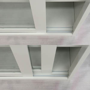 Archivador Moderno para Oficina en Casa con 2 Puertas de Vidrio, Cerradura de Acero, 4 Estantes, Puertas Corredizas, Diseño Modular Desarmable - Product Image 3