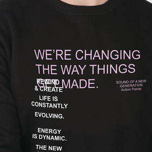 Custom <b>Crewneck</b> Men's Sweatshirts Sweater Long Sleeve Shirts 100% Cotton Fleece Blank Jumpers Men Sleeve Shirt - Product Image 5