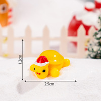 Nouvelle conception de casquette de Noël en résine, ornement tortue, moules en résine pour tortues de Noël, artisanat en résine animaux de Noël pour la décoration
