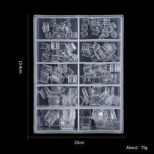 Ensemble de 200 capsules d'ongles artificiels à couverture complète, en acrylique transparent, capsules d'ongles naturelles, capsules de <span class=keywords><strong>gel</strong></span> souple, extensions d'ongles françaises - Product Image 6