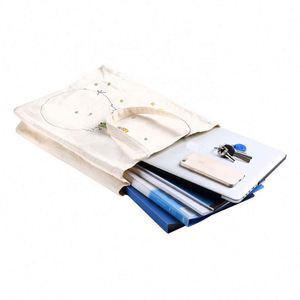 Sac fourre-tout en toile robuste fait à la main à partir de 12 onces 100% coton naturel parfait pour acheter des livres scolaires pour ordinateur portable, El Principito - Product Image 3