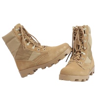 Bottes tactiques Panama pour hommes - Tige en daim imperméable, semelle extérieure en caoutchouc anti-perforation, toutes saisons, entraînement en plein air, bottes marines