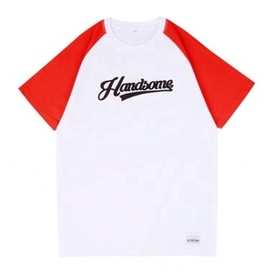 เสื้อยืดแขน Raglan ปักโลโก้ตามสั่งสีขาว - Product Image 1