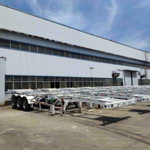20ft & 40ft Steel Shipping Container Transportation Skeleton Semi <b>Trailer</b> Truck <b>Trailers</b> Container Chassis Semi <b>Trailer</b> - Product Image 6
