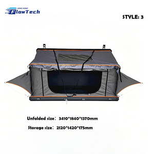 Automatic Quick <b>Opening</b> Rooftop Tent Hard Shell Aluminum Alloy Pop <b>Up</b> Car Roof Tent for SUV Truck Waterproof Camping - Product Image 4