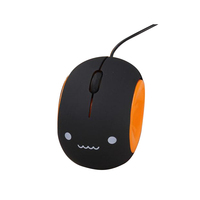 Desain baru kabel Pico 3 tombol 1600 DPI lucu kantor dapat diperpanjang Mouse lipat bisu