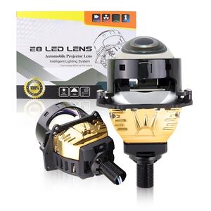 Faros Delanteros de Proyector Bi-LED E8 de 3 Pulgadas de Alta Potencia, Súper Brillantes, 7000lm, Luz de Niebla con Haz Concentrado, 6000k Blanco, 12V, Ajuste Universal - Product Image 1