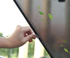Parasol Retráctil para Ventanas de Coche, <span class=keywords><strong>Persianas</strong></span> Enrollables con Ventosas para Ventanas Laterales, Protección UV, Antideslumbrante - Product Image 3