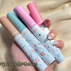 2022 Hot New Lip Gloss Nude Trang Điểm Son Môi Không Thấm Nước Vịt Vàng Nhanh Khô Matte Mỹ Phẩm Lâu Dài