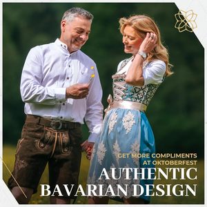 Robe Dirndl, costume traditionnel allemand pour l'Oktoberfest, robe en dentelle bleue pour femmes, tenue bavaroise authentique, taille adulte - Product Image 5