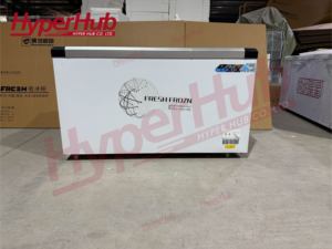 Congélateur coffre commercial à porte vitrée à économie d'énergie, grand volume, 100L-1150L, réfrigérateur profond - Product Image 6