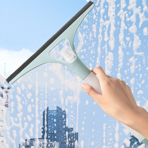 Glass Squeegee Silicone <b>Strip</b> Manual Window Cleaner With Spray Bottle For Bathroom And Car Glass Cleaning Blue And Purple - Product Image 4