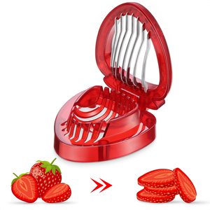 Ensemble Éplucheur de Fraises et Trancheur de Fraises, Outil pour Retirer les Tiges, Lames en Acier Inoxydable, Ustensiles de Cuisine - Product Image 3