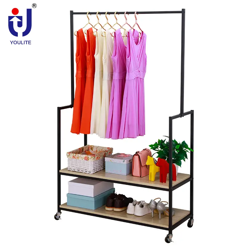 Store wholesale boutique racks industrial retail high end clothing display furniture clothing rack