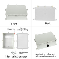 Boîtier en plastique IP68 électrique PC en plastique étanche interrupteur extérieur sous-marin câble connecteur boîte de jonction avec oreille