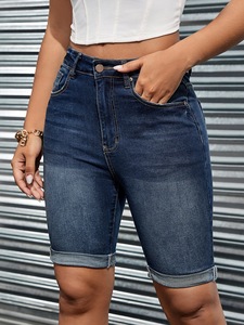 Femmes coréen dongdaemun Denim Shorts 2024 nouveau été taille haute décontracté Chic maigre Jean Shorts pour femmes Denim court Femme - Product Image 6