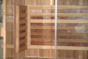 Sala de sauna de vapor interior seca de cedro rojo de Canadá de la mejor calidad con sal del Himalaya - Product Image 4