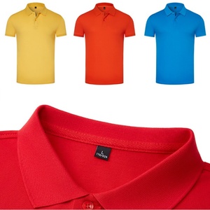 เสื้อโปโลผู้ชายผ้าฝ้ายถัก 100% แขนสั้น ระบายอากาศได้ดี สีพื้น เรียบง่าย สไตล์ลำลอง ใส่เล่นกอล์ฟได้ มีโลโก้ กระดุมหลากสี ความยาวแบบยาว - Product Image 6