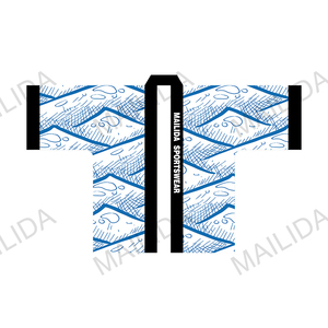 Áo khoác kimono Nhật Bản Happi Coat Haori có họa tiết hoa mèo may mắn Áo choàng nhuộm thăng hoa Trang phục Anime Haori - Product Image 5