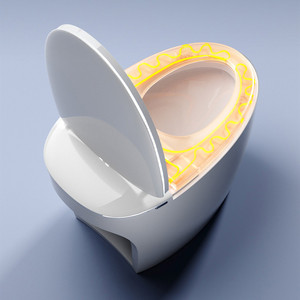 Nhà Máy Bán buôn nước nóng ghế tự động lật tuôn ra điện CHẬU VỆ SINH nhà vệ sinh Bát Nhật bản kéo dài nhà vệ sinh thông minh với ánh sáng ban đêm - Product Image 3