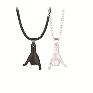 2pcs/set Pull Hook Hands Couple Necklace Pinky Swear Promise Love Hug Chain Necklace <strong>for</strong> <strong>Best</strong> <strong>Friend</strong> Couples <strong>Birthday</strong> <strong>Gifts</strong> - Product Image 4