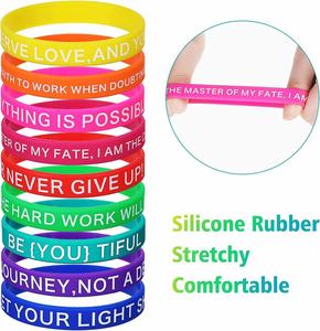Affordable Personalized Logo <b>Pink</b> Wristbands Custom Wide Rubber Wristbands for Events - Product Image 6