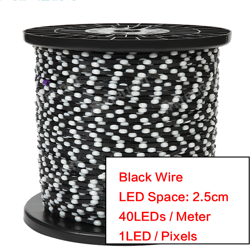 Black-2.5cm Space-40LEDs/ M