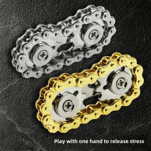 Sprockets Flywheel Fingertip Gyro Chains Metal Toys Anti Stress Fidgets Popite Antistress Spinner Simple <b>Dimmer</b> Bicycle - Product Image 3