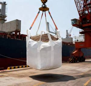 FIBC Großer Containerbeutel-1000 Kilogramm, Hohe Tragfähigkeit, PP-Material, Feuchtigkeits- und Staubdicht, Hafentransportbeutel - Product Image 5