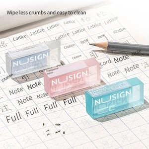 <span class=keywords><strong>Gomme</strong></span> transparente Deli NS153, nouvelle, précise, propre, sans éclats ni traces - Product Image 5
