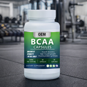 Cápsulas Premium de BCAA 1000mg, Aminoácidos de Cadena Ramificada, 60 Unidades, Apoya la Resistencia, la Recuperación Muscular y la Síntesis de Proteínas - Product Image 1