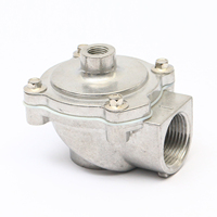 Vanne à impulsions pneumatique en aluminium de qualité supérieure, DN25, 24 Vcc, 110 Vca, 220 Vca, commande d'air à impulsions, angle droit, poussée