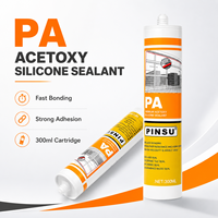 Adhésif de construction transparent à base d'acetoxy à séchage rapide, imperméable, pour fenêtres, portes, céramique, mastic silicone multi-usages