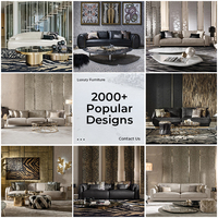 Ensemble de meubles de luxe style Art Déco pour toute la maison, table console avec base en forme de branche dorée, chaise d'appoint rayée, lustre à pompons dorés