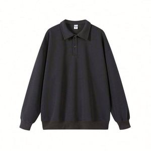 เสื้อสเวตเชิ้ตคอปกผ้าฝ้าย 100% น้ำหนัก 350 กรัม รุ่น H5489 สไตล์ใหม่ ขายส่ง รับผลิตตามสั่ง สำหรับผู้ชายและผู้หญิง - Product Image 6
