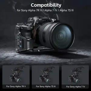 ชุดกล่องกล้องอะลูมิเนียมอัลลอยด์สำหรับอัลฟา7R V/<span class=keywords><strong>A7</strong></span>/A7S <span class=keywords><strong>III</strong></span> แรดออกแบบมาสำหรับสายเคเบิลแบบหล่อส่วนตัว4308 - Product Image 5