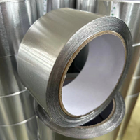 Ruban adhésif en aluminium acrylique imperméable sans doublure pour l'étanchéité des conduits HVAC et l'isolation des réfrigérateurs